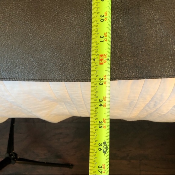 3.1 Phillip Lim Two-Tone Leather Shift Dress in Graphite. Size 2. - Picture 13 of 16